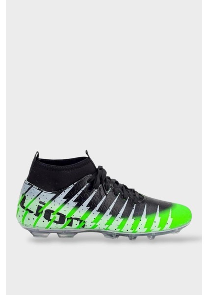 Çoraplı Bilekli Boğazlı Krampon Futbol Ayakkabısı YEŞİL - SİYAH