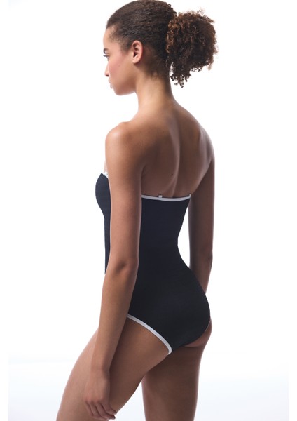 Siyah Nicole Straplez Mayo