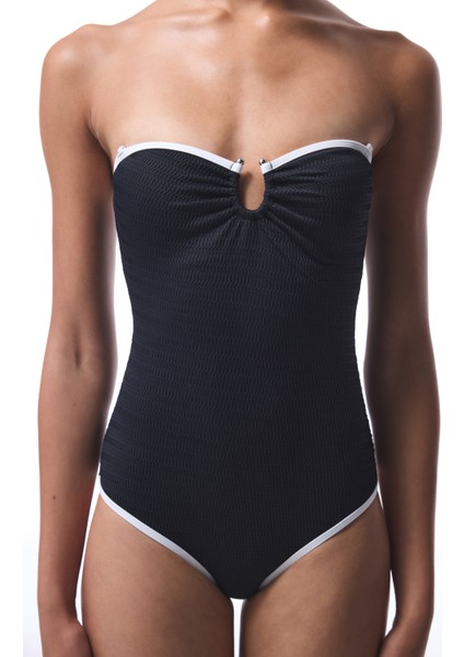 Siyah Nicole Straplez Mayo