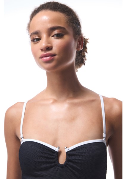 Siyah Nicole Straplez Mayo