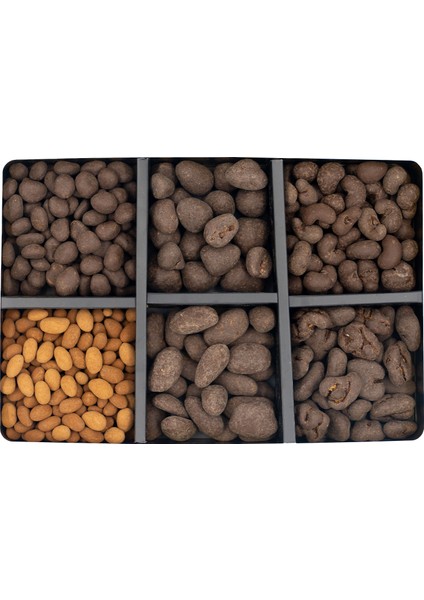 Şeker İlavesiz, Glütensiz, Vegan Mix Bitter Çikolata - Mega Metal Kutu, 800 gr fiyatları