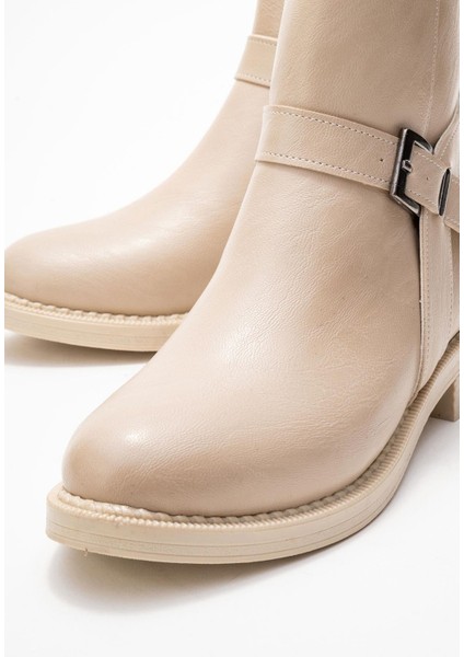 Yan Tokalı Kadın Bot Ten Cilt modelleri