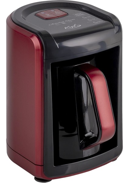 Kahve Makinesi, Sütlü ve Közde, Kırmızı Renkli, Pratik ve Hızlı Kullanım