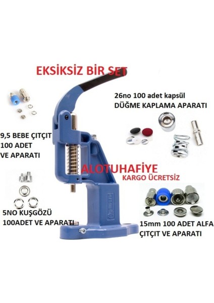 Kırmızı Çıt Çıt Makinesi Başlangıç Seti, Kolay ve Eğlenceli Kullanımıyla Mükemmel Seçim