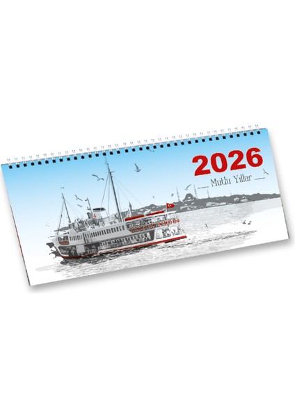 2026 Haftalık Orta Boy Masa Sümeni 31 x 14,5 cm fiyatları