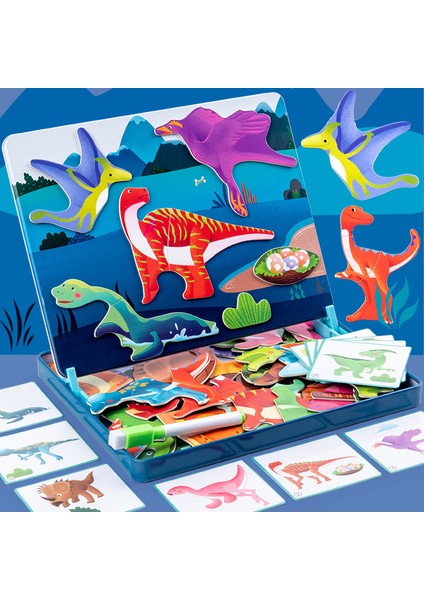 Ahşap Manyetik Demir Kutu Yapboz (Yurt Dışından)