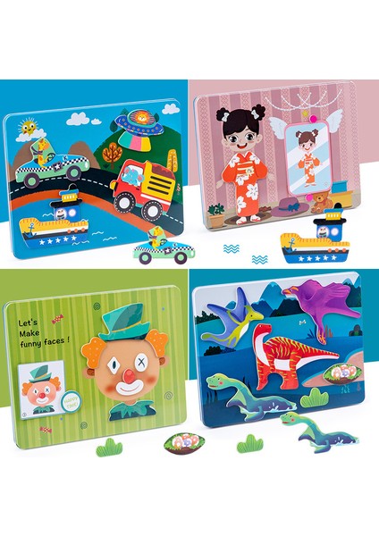 Ahşap Manyetik Demir Kutu Yapboz (Yurt Dışından) modelleri