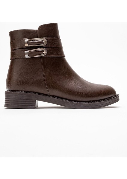 Kadın Kaydırmaz Kemerli Bot Kahve Cilt fiyatları