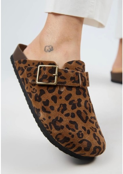 Leopar Desenli Kışlık Terlik fiyatları