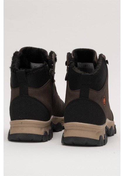 Soğuk Geçirmez Unisex Uzun Outdoor Trekking Bot Ayakkabı KAHVERENGİ