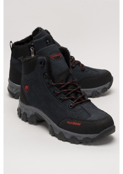 Soğuk Geçirmez Unisex Uzun Outdoor Trekking Bot Ayakkabı LACİVERT