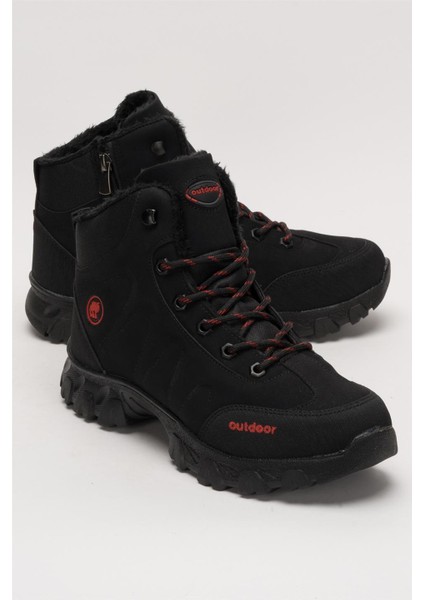 Soğuk Geçirmez Unisex Uzun Outdoor Trekking Bot Ayakkabı SİYAH