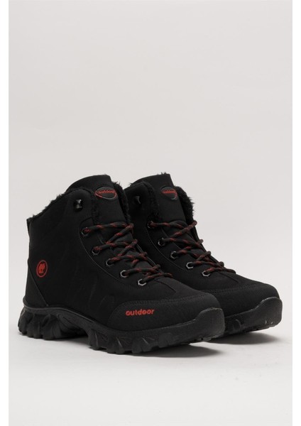 Soğuk Geçirmez Unisex Uzun Outdoor Trekking Bot Ayakkabı SİYAH