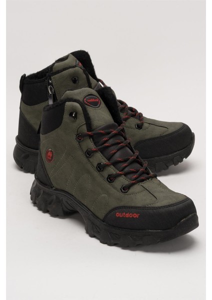 Soğuk Geçirmez Unisex Uzun Outdoor Trekking Bot Ayakkabı HAKİ