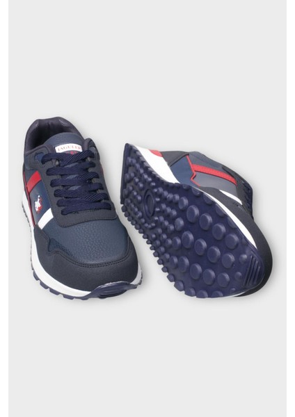 Erkek Ortopedik Cilt Günlük Yürüyüş Koşu Sneaker Spor Ayakkabı Lacivert fırsatları