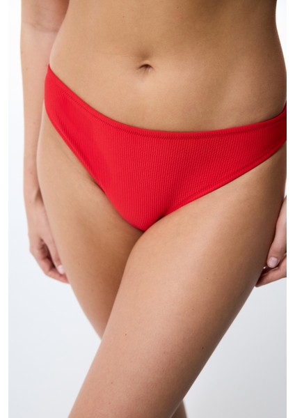 Kırmızı Tiara Slip Bikini Altı
