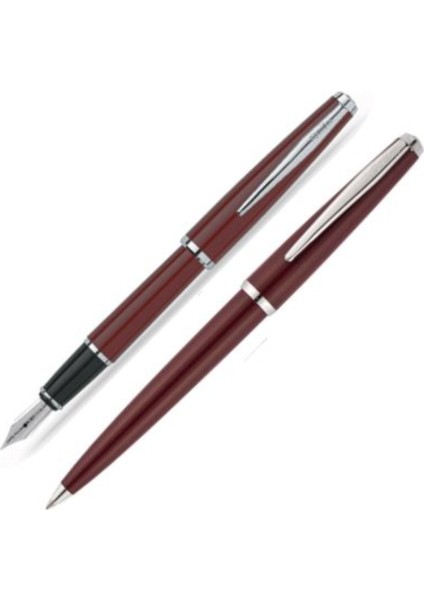 Dolmakalem+Tükenmez 33 Lüks Kutulu Bordo