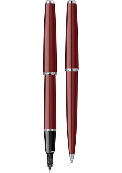 Dolmakalem+Tükenmez 33 Lüks Kutulu Bordo