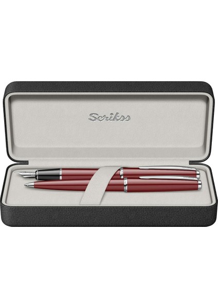 Dolmakalem+Tükenmez 33 Lüks Kutulu Bordo