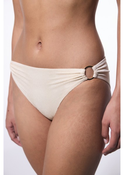 Ekru Jessi Side Tokalı Bikini Altı