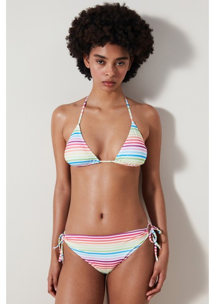 Nia Çizgili Bikini Altı