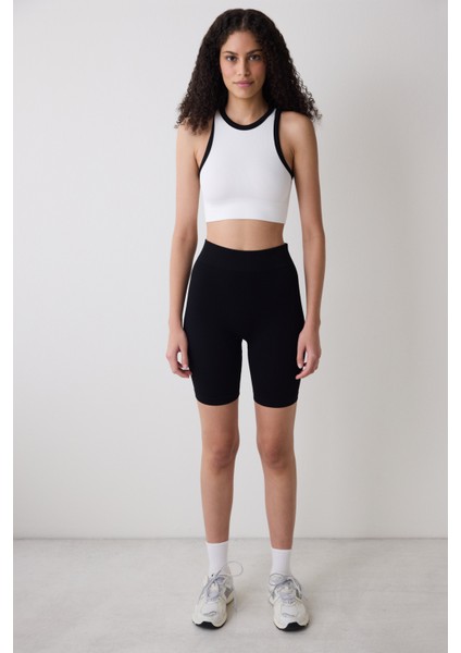 Kırık Beyaz Dikişsiz Seamless Üst