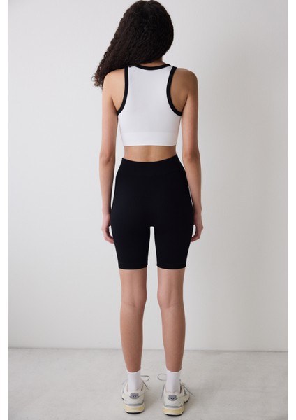 Kırık Beyaz Dikişsiz Seamless Üst