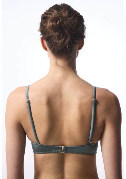 Haki Silves Push Up Bikini Üstü