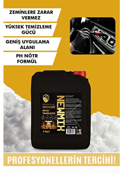 Gold Serisi Detay Temizleyici Profesyonel Sonuçlar İçin 5 kg Universal Araçlar fırsatları