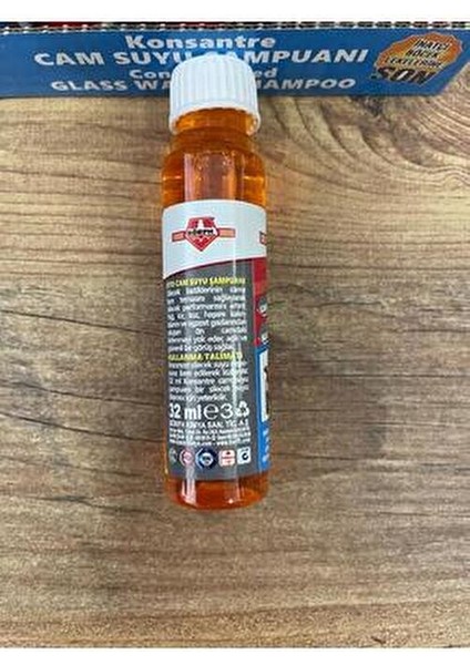 Cam Suyu Şampuanı 32 Ml Berrak Görüş Alanı Sağlayan Konsantre Temizlik Ürünü modelleri