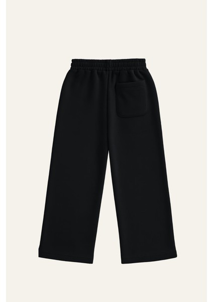 Kız Çocuk Düz Paça Fırçalı Tek Alt - Siyah fiyatları