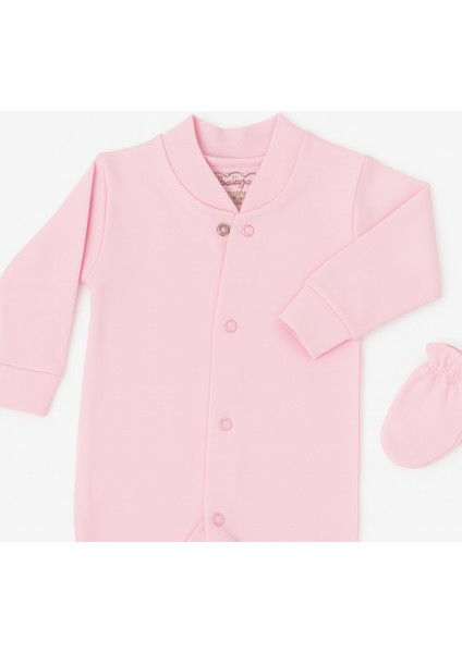 %100 Pamuk 0-9 Ay Kız Bebek Uzun Kollu Şapka ve Eldivenli Tulum Takımı fiyatları