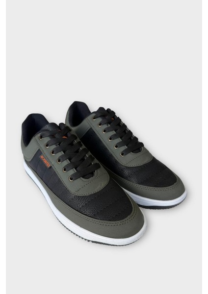 Erkek Ortopedik Günlük Yürüyüş Rahat Spor Ayakkabı Haki - Siyah modelleri