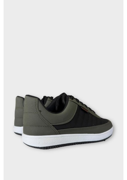 Erkek Ortopedik Günlük Yürüyüş Rahat Spor Ayakkabı Haki - Siyah indirimleri