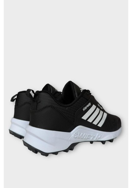 Erkek Soğuk Geçirmez Spor Outdoor Trekking Bot Ayakkabı Siyah - Beyaz indirimleri