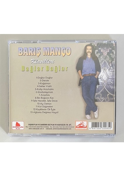 Barış Manço Dağlar Dağlar Klasikleri CD (Orijnal 2007 Dönem Baskı Cd) fiyatları