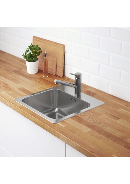 Tek Gözlü Eviye, Paslanmaz Çelik, 46X46 cm fiyatları