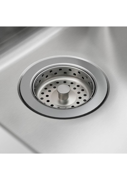 Tek Gözlü Eviye, Paslanmaz Çelik, 46X46 cm modelleri