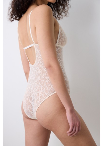 Triangle Krem Bodysuit