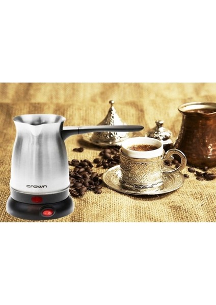 Bordo Renkli Elektrikli Paslanmaz Çelik Kahve Makinesi