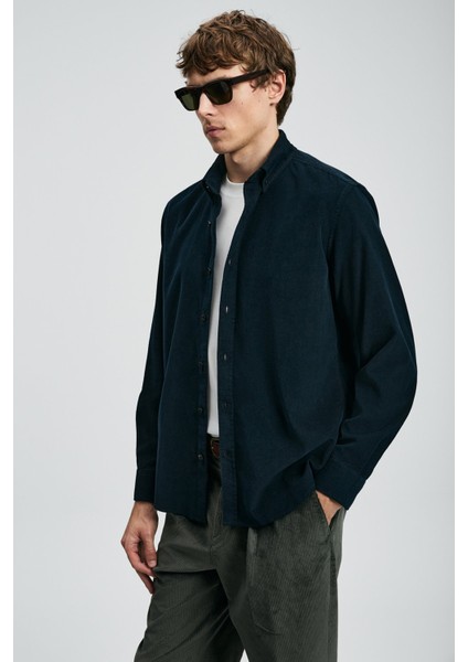 Erkek Gömlek Drew 112010682,LACIVERT,XL