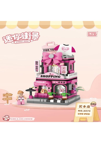 LZ-8870 Alışveriş Dükkanı 410 Parça Block Oyuncak