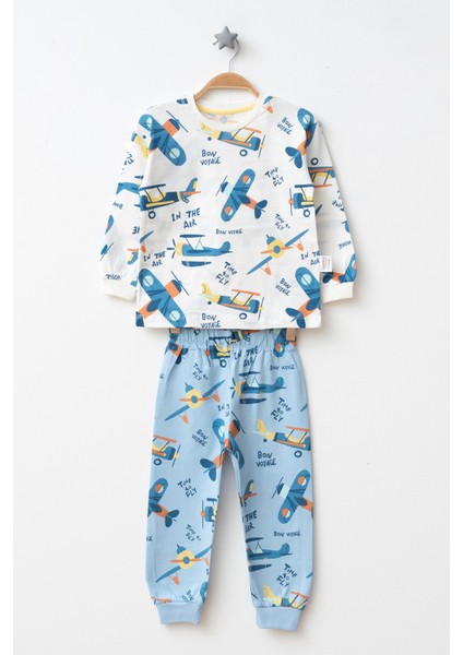 Uçak Desenli 2'li Erkek Çocuk Pijama Takımı fiyatları