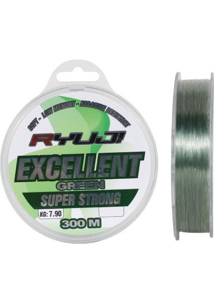 Excellent 300MT 0.40MM Green Monofilament Misina