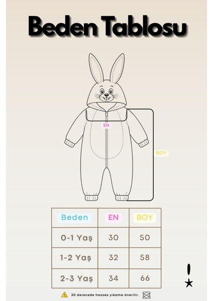 Çocuk Welsoft Tavşan Kulaklı Kışlık Tulum modelleri