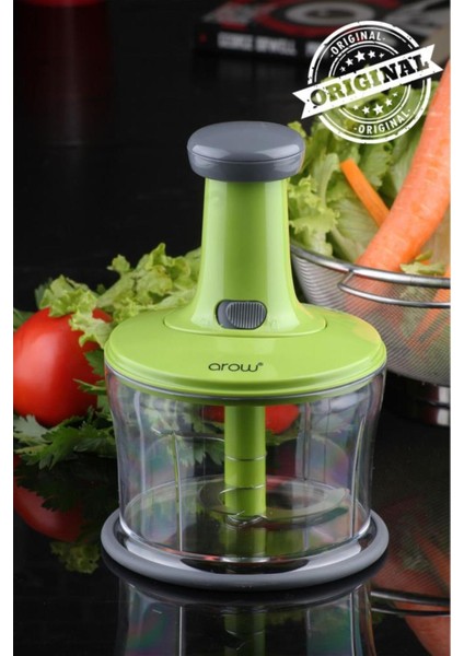 Yeşil Chopper El Robotu, Bıçak Korumalı, Pratik ve Güvenli Kullanım fiyatları