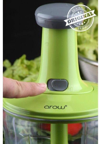 Yeşil Chopper El Robotu, Bıçak Korumalı, Pratik ve Güvenli Kullanım fırsatları