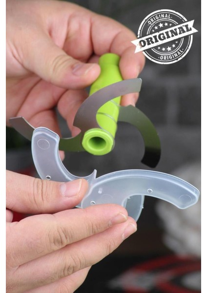 Yeşil Chopper El Robotu, Bıçak Korumalı, Pratik ve Güvenli Kullanım indirimleri