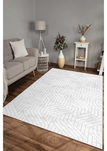 Dekoratif Yıkanabilir, Kaymaz Tabanlı, Modern Salon - Oturma Odası Halısı - WOOKECE1404 modelleri