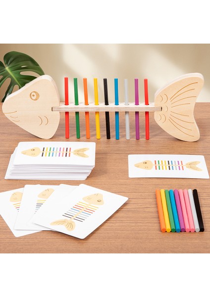 Eşleştirilmiş Balık Kemiği Takma Çubuklu Bulmaca Oyuncağı (Yurt Dışından) fiyatları